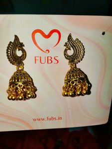 Gold jhumka earrings set combo of 4 pieces