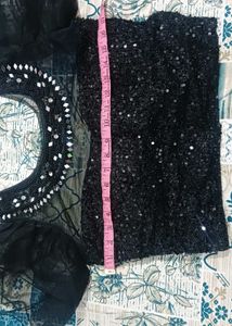 Stunning Black Sequined Lehenga Choli