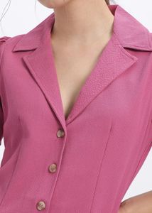 New With Tag - Pink Button-Down Dress