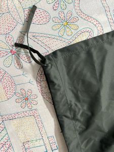 Burger Bae dark olive green Parachute Pants