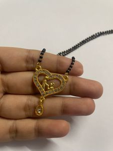 Golden Heart Shaped Mangalsutra