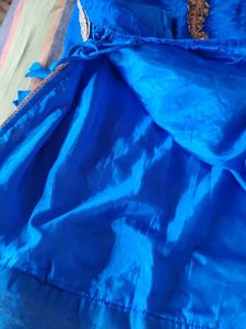 Beautiful Blue Kurta Set with Gold Embroidery
