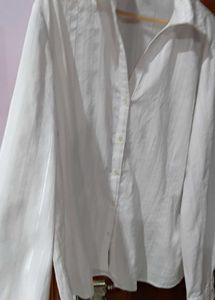 Classic White Button-Up Shirt