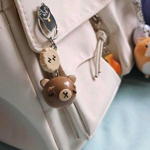 Sleepy Bear Keychain 🐻 💤