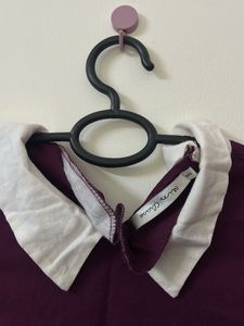 Burgundy Long Sleeve Dress