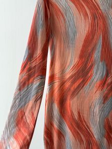 Abstract Print Maxi Dress