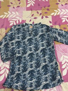 printed short kurta