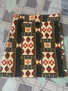 Boho Print Mini Skirt