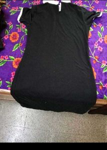 Chic Black Peter Pan Collar Dress