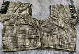 Cream Colour Silk Blouse.