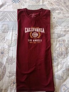 Maroon California Los Angeles T-Shirt