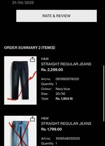 Men's navy blue straight fit Jeans