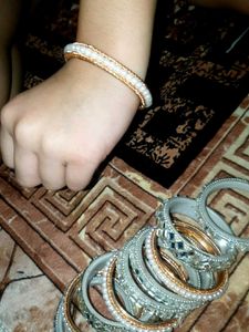 Sparkling Stackable Bangles Set 10
