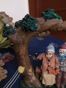 Vintage Couple on Swing Figurine