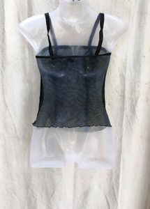 I. Sheer Ruched Cami Top
