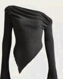 One Shoulder Knit Top
