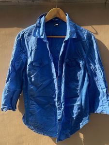 Blue Collared Shirt
