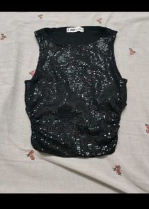 Sparkling Sequin Sleeveless Top