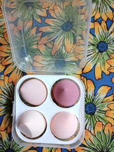 VNZ New Blender Sponge 4 Pcs in A Storage Box