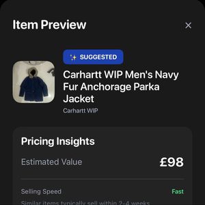 Carhartt WIP Men's NavyFur Anchorage ParkaJacket