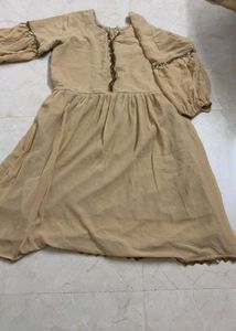 Beige Gharara Set