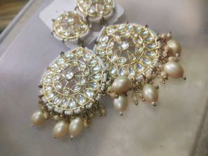 Elegant Gold &amp; Pearl Drop Earrings