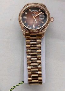 Rose Gold Rolex Style Watch