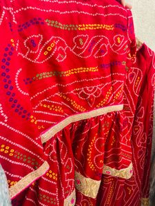 Bandhani Lehenga With Jacket