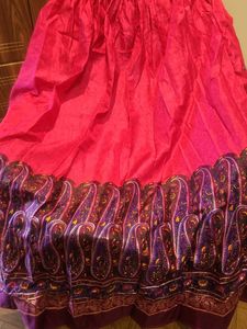 Micro Cotton Silk Langha and dupatta  Dandiya look