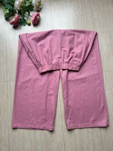 Pink Wide Leg linen Pants