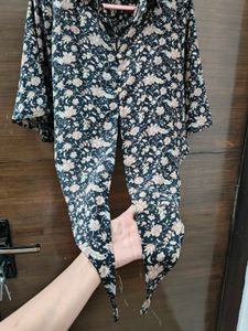 Women's Black Floral Co-ord Set