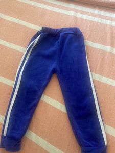 Royal Blue Velour Track Pants