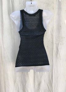 47209. Black Knit Tank Top