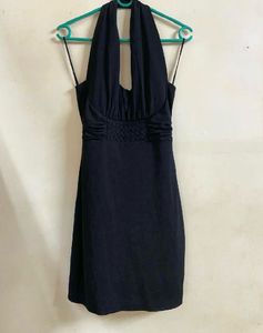 Chic Halter Neck Ruched Dress