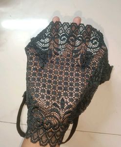 Black Lace Cami Crop Top (Bralette)
