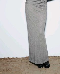 Grey Maxi Skirt