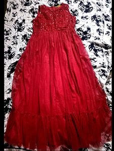 13-14 y Stunning Red Sequin Party Gown