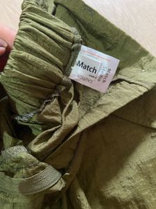 Olive Green Cargo Maxi Skirt