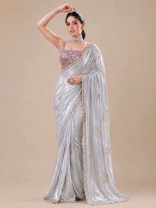 Elegant Embroidered Saree with blouse