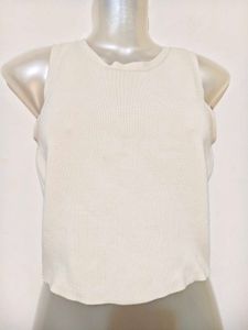 🔥 BUY 1, GET 1 FREE🔥Cream Sleeveless Tank Top