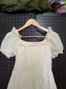 Vintage White Lace Prairie Dress
