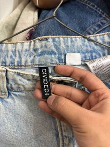 Distressed Wide Leg Jeans