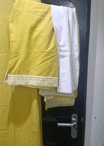 Yellow Kurta Set with plaazo