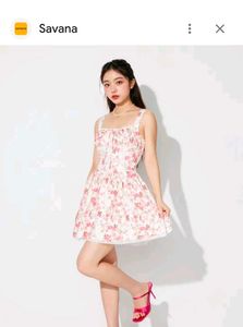 Floral Print Corset Mini Savana Dress