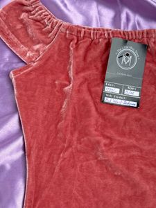 Pink Velvet Mini Dress