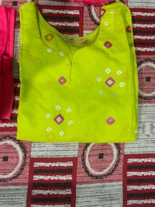Vibrant Kurta Set with Dupatta