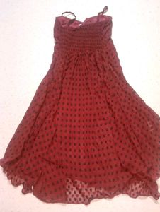 y2k sleeveless red dress