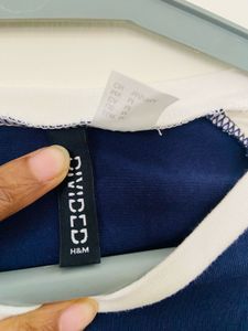Blue Sporty "State Club" Mini Dress