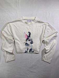 Cute Bunny Graphic Crop top