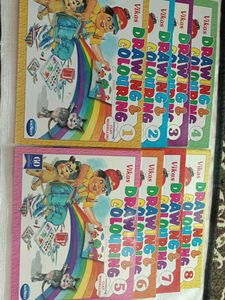 8 set of Colouring Books